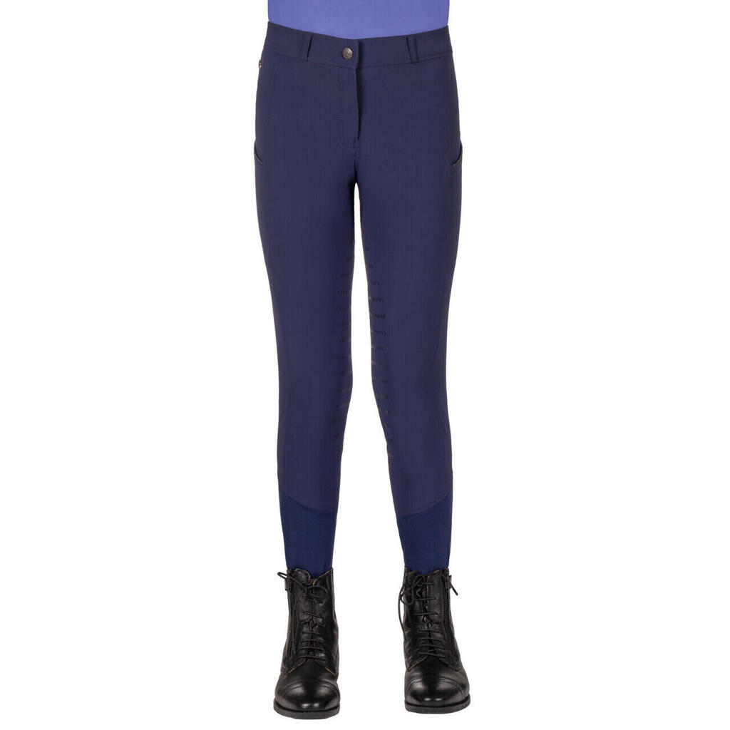 Children's riding trousers with leg grip QHP Nyomi