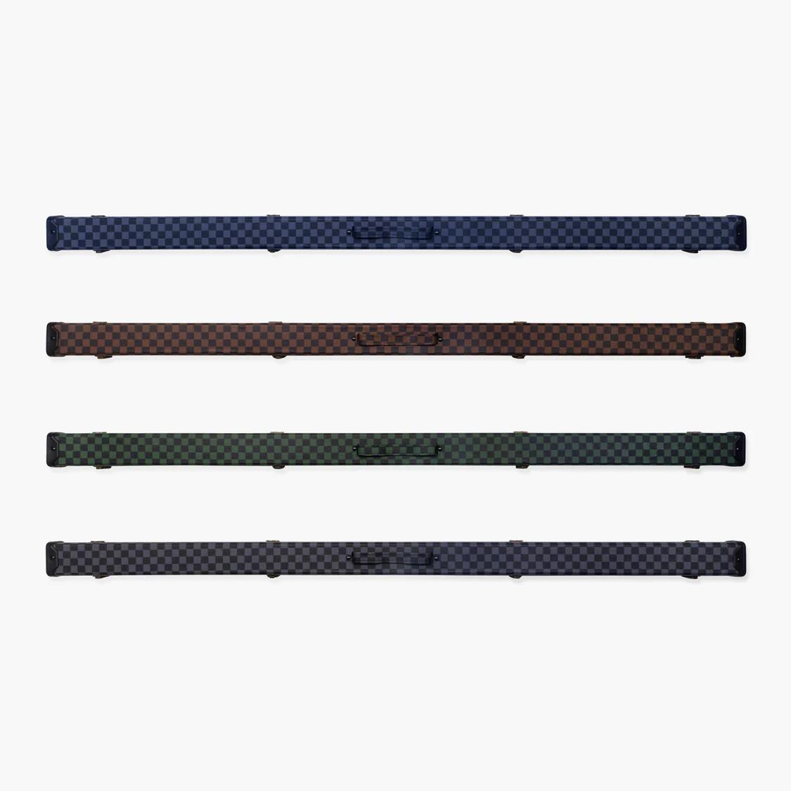 3/4 2 Slot Chequered Deluxe Snooker Cue Case - Holds 1 x 3/4 Joint Cue + Ext Bla 1/1