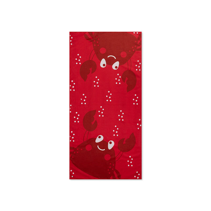 Toalla de playa de microfibra - rojo - Crabby - 135 x 65 cm 4/5