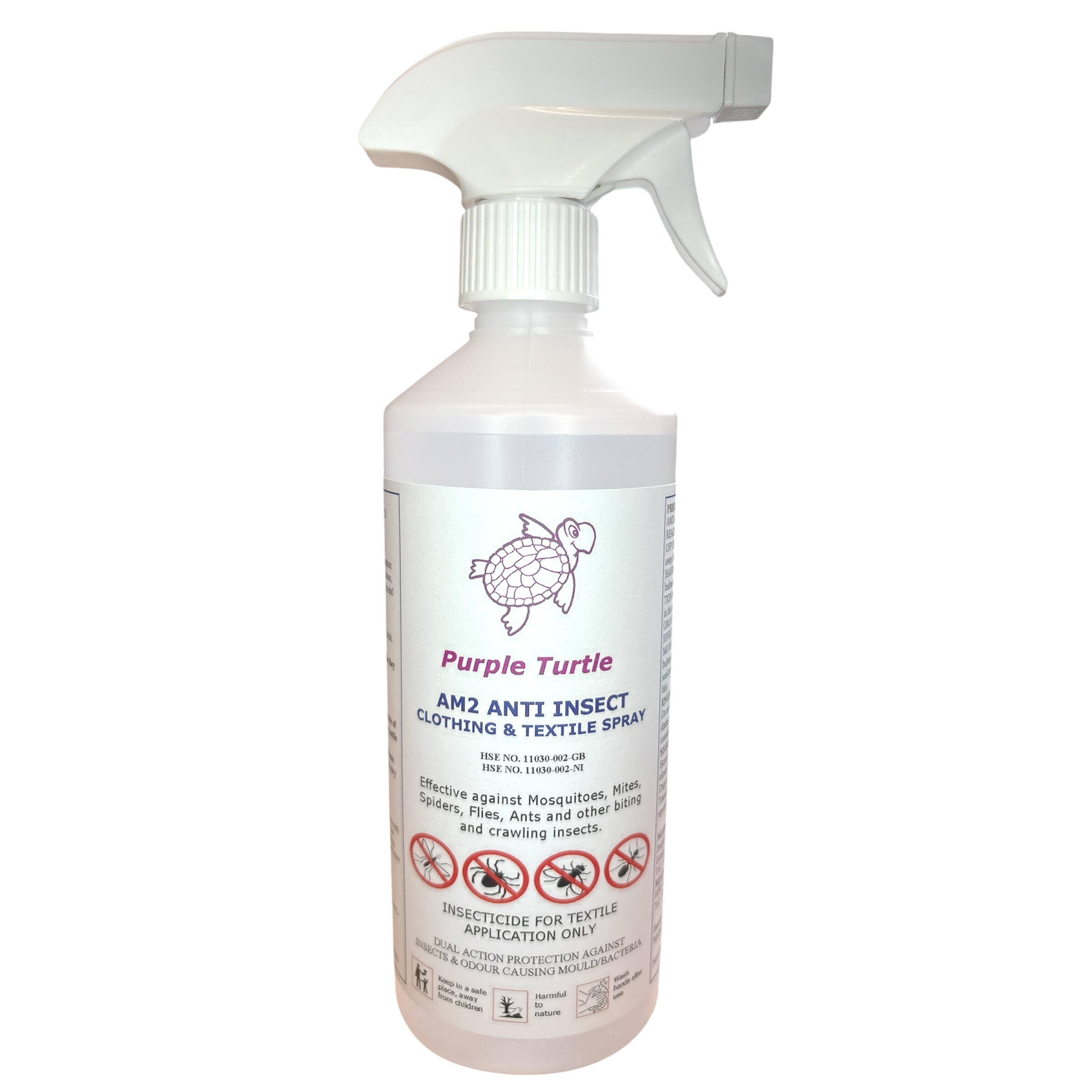 AM2 Permethrin Clothing and Textile Spray for Insect Protection (500ml bottle) 1/7