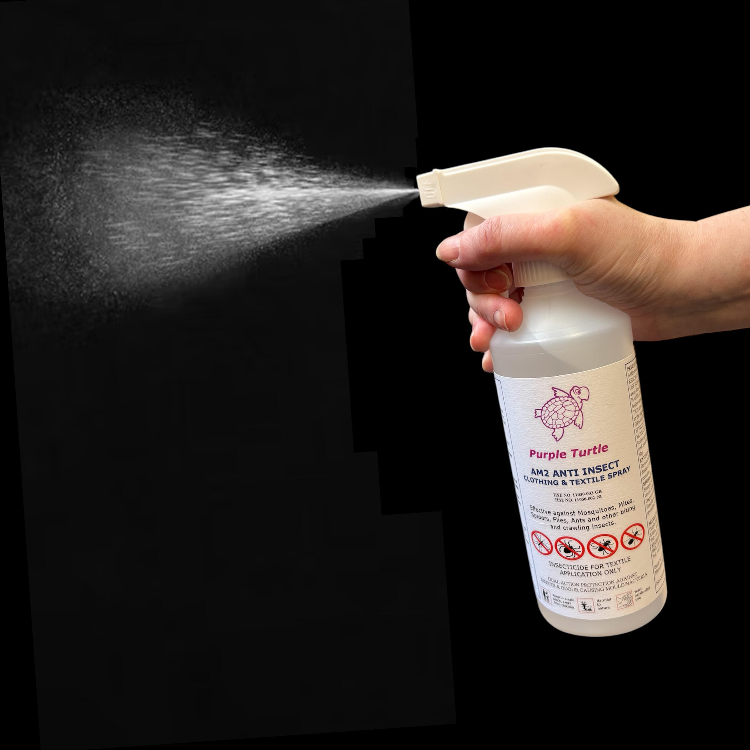AM2 Permethrin Clothing and Textile Spray for Insect Protection (500ml bottle) 5/7