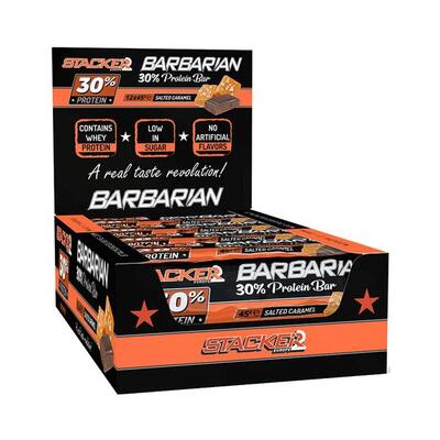 Stacker2 barbarian bar (12x45g) salted caramel - repen - eiwit repen