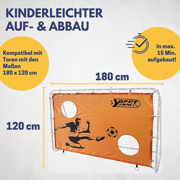 Best Sporting Torwand 180er orange mit 2 Schußlöchern 22900 4/7