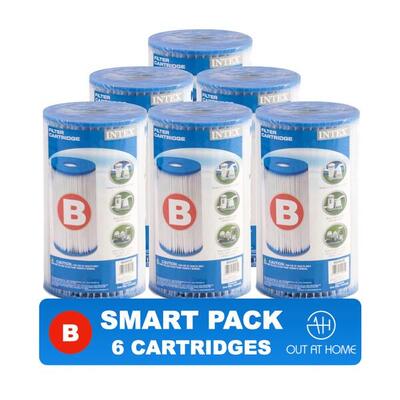 Intex SMART PACK 6 st. Filterpatrone Typ B