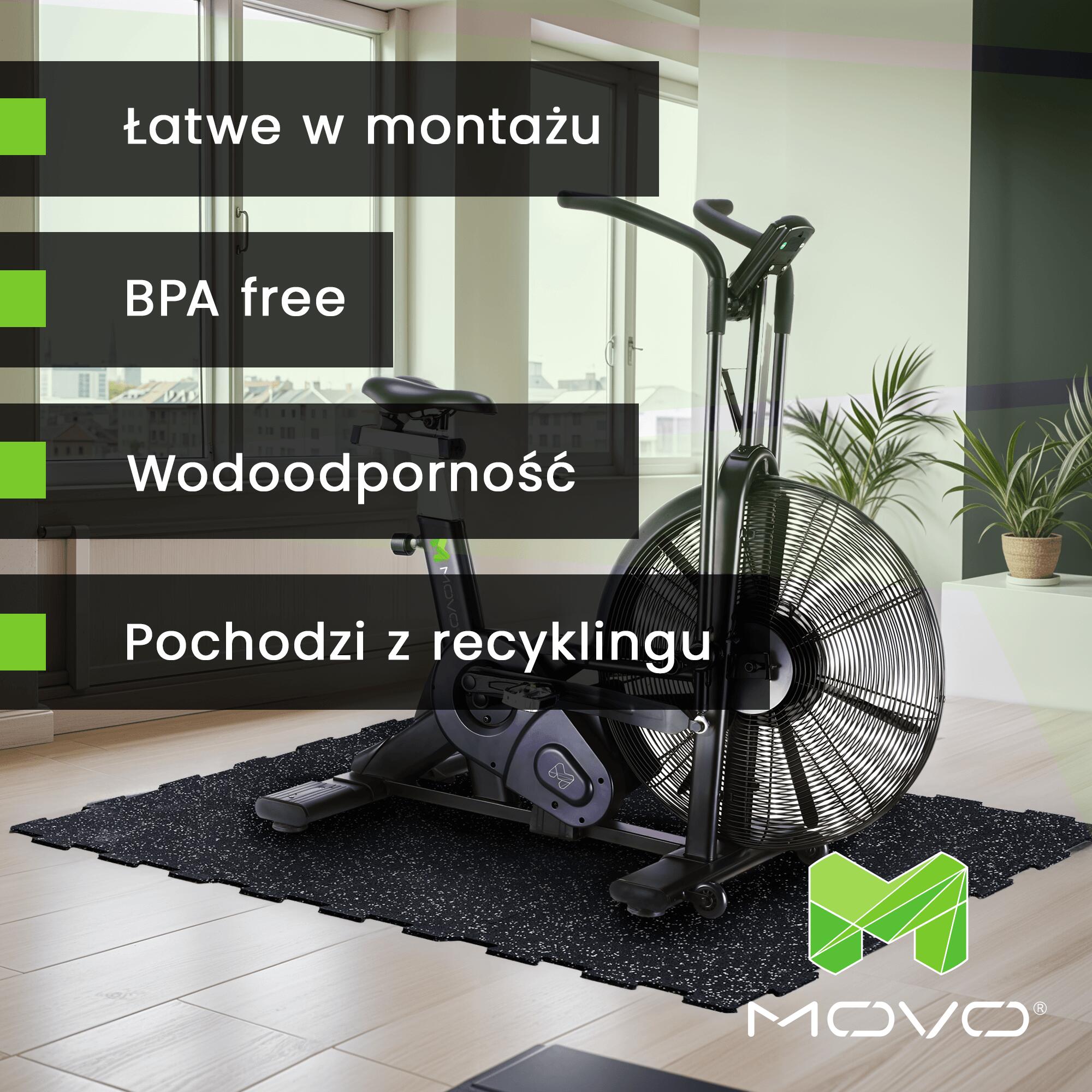 Podłoga do Treningu MOVO Puzzle Floor mosaic grey 49x49 | mata | 6 sztuk 4/7