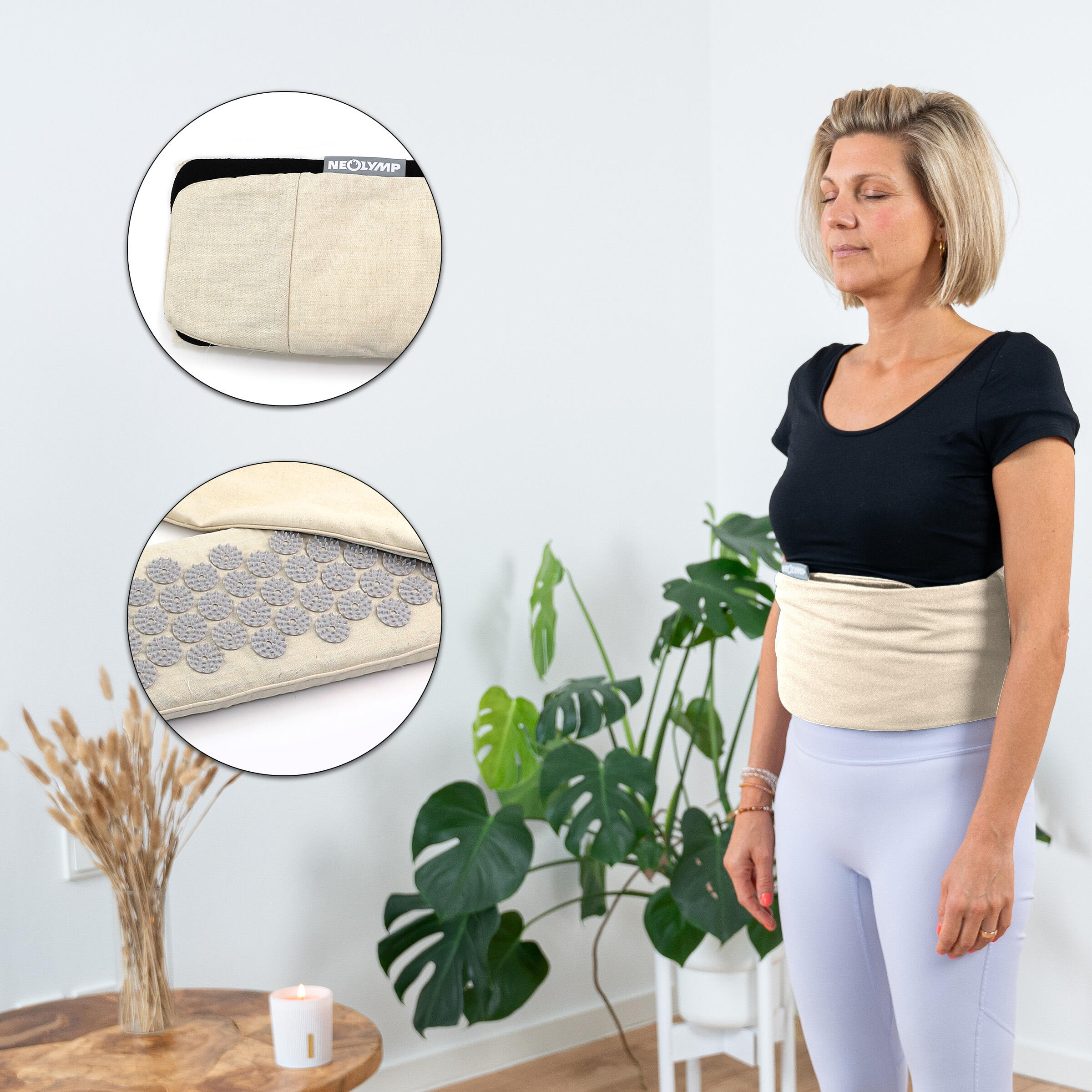 Akupressurgürtel – Vielseitige Stimulation - verstellbarer Klettverschluss 3/7