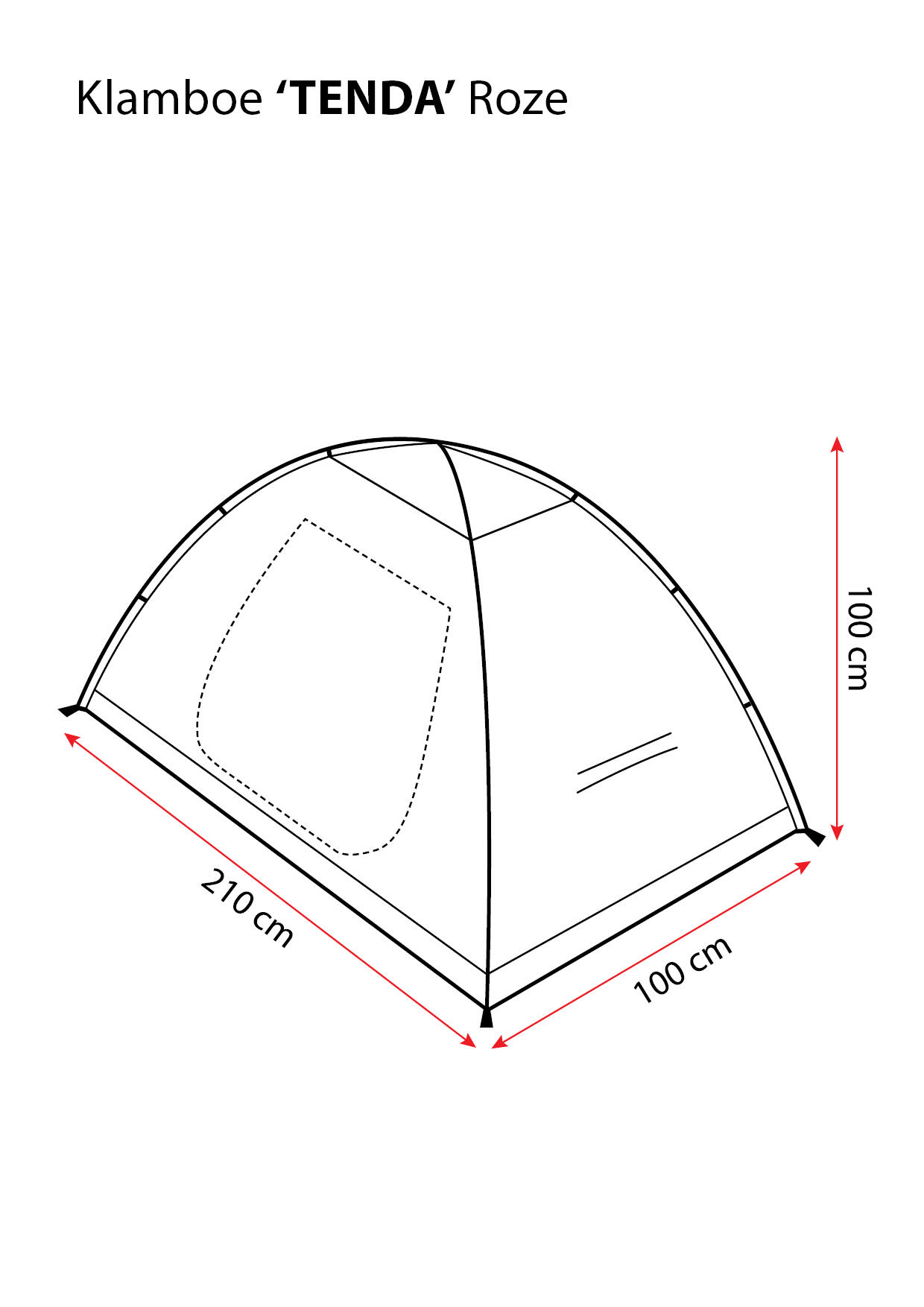 Tenda con zanzariera Deconet TENDA-100x200 cm-1 persona-Rosa 3/7