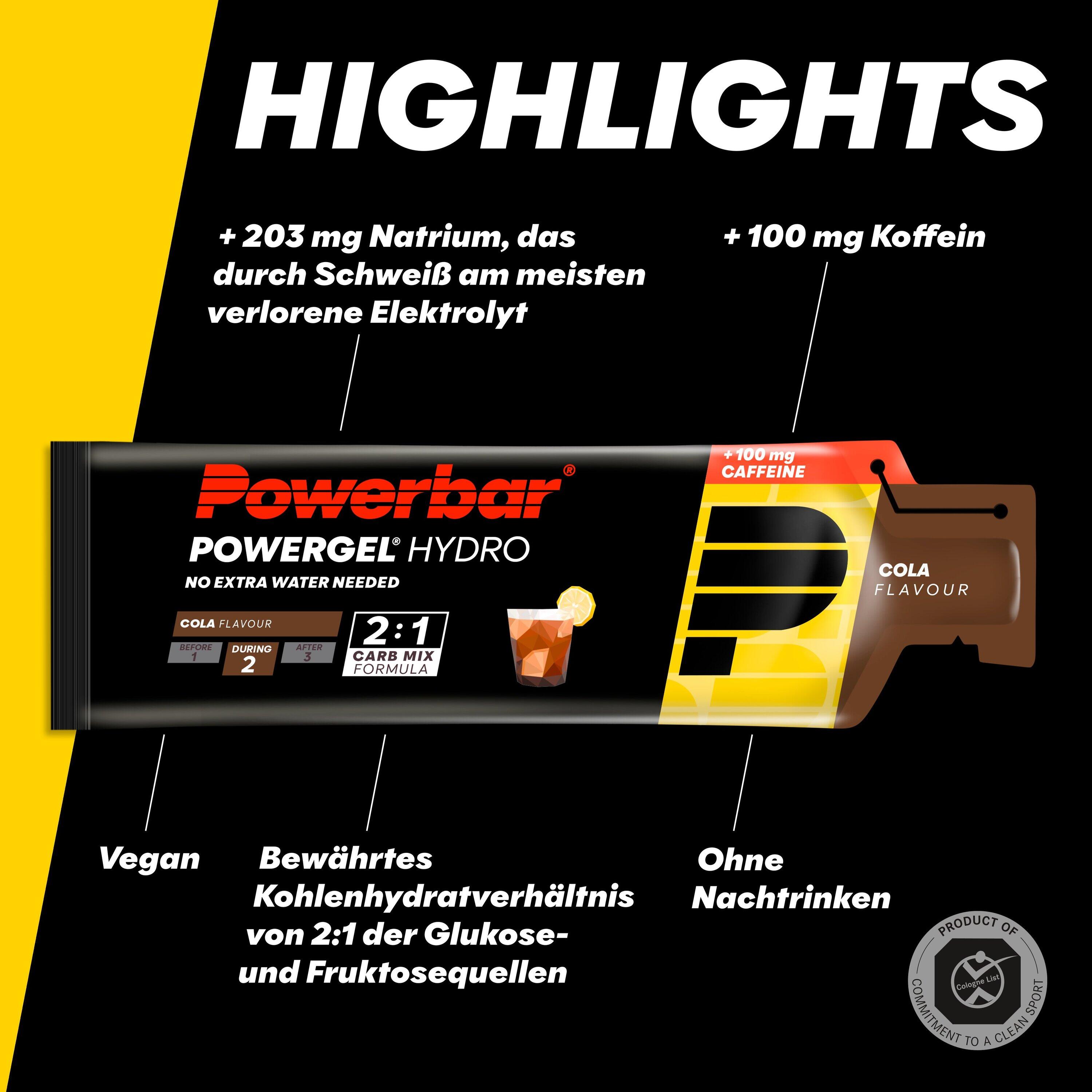 PowerGel Hydro 67ml Powerbar (lot de 24) 4/7