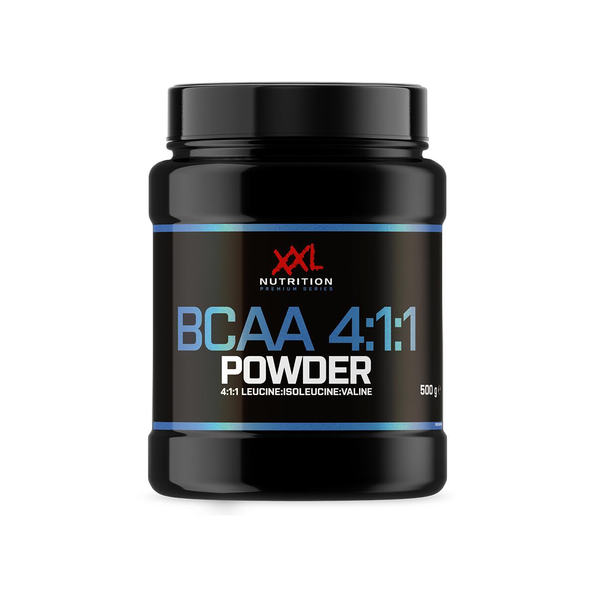 XXL NUTRITION BCAA 4:1:1 Poeder - Essentiële Aminozuren - Framboos - 500g (50 doseringen)