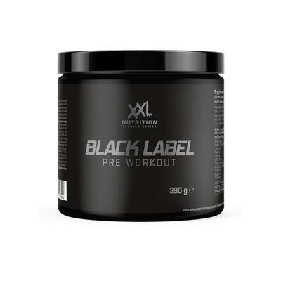 Black label - pre workout - framboos - 390 gram (30 doseringen)