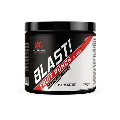 Blast! pre workout - fruit punch (cafeïnevrij) - 300 gram (30 doseringen)