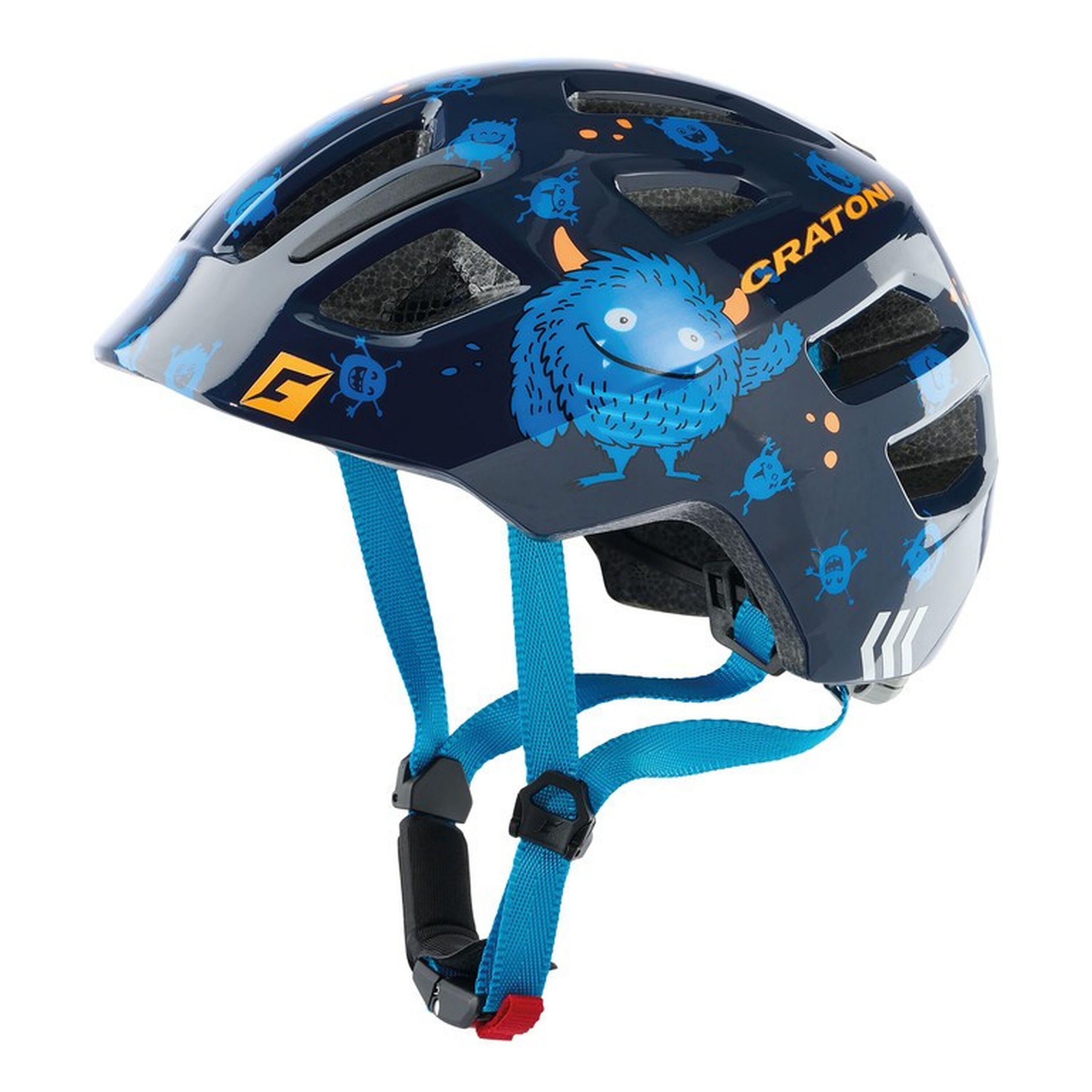CRATONI Cratoni Maxster Monster Blauw Glanzend Kinderhelm