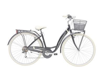 Stadsfiets 26 inch panda zwart incl. mand