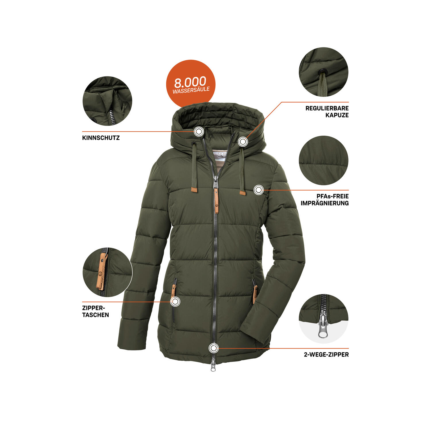Damen Steppjacke GW 12 3/7