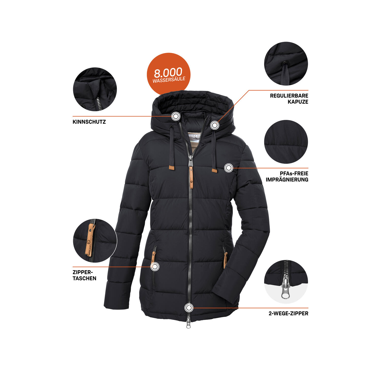 Damen Steppjacke GW 12 3/7