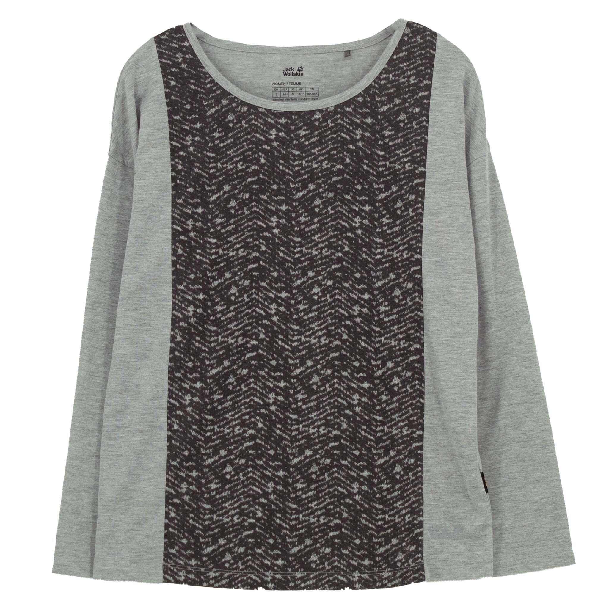 Langarmshirt Moro Panel Longsleeve Shirt Damen in Beige 1/2
