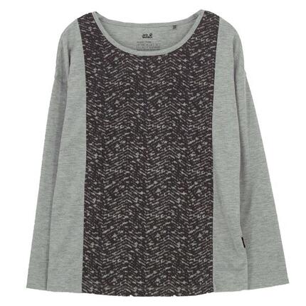 Langarmshirt Moro Panel Damen Langarmshirt Funktionsshirt in Grau