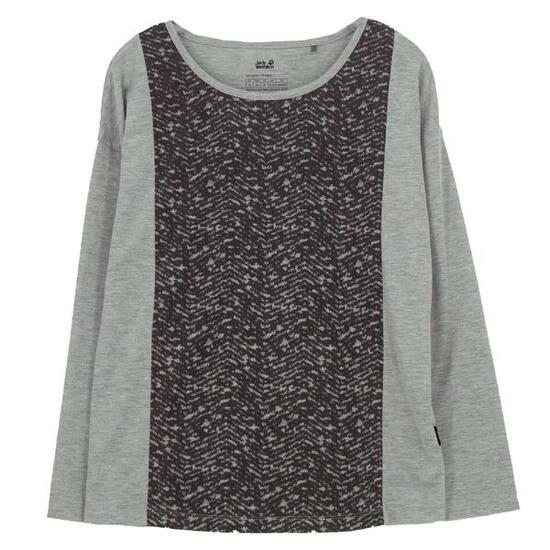 Langarmshirt Moro Panel Damen Langarmshirt Funktionsshirt in Grau