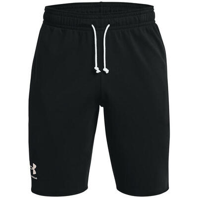 Korte broek under armour rival terry. zwart. mannen
