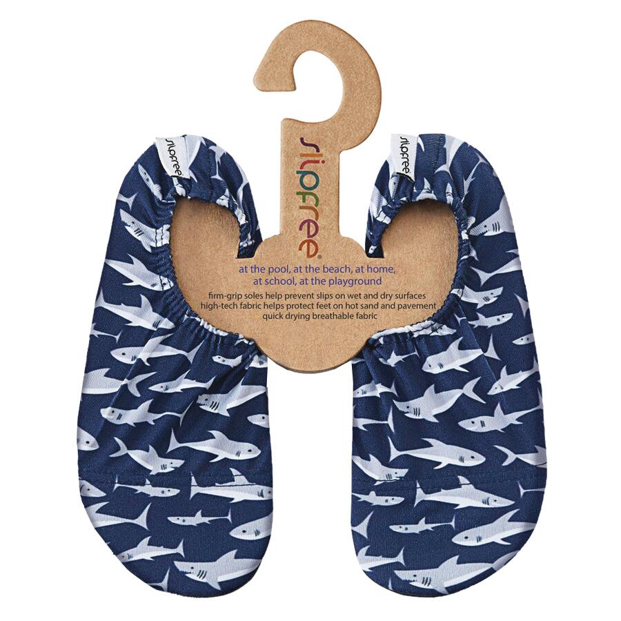 SLIPFREE Kids Sharks Non-Slip Swim Shoes