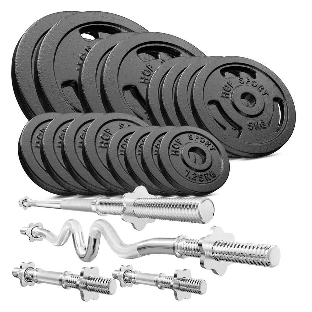 Комплект чугунени тежести Hop-Sport Strong 120kg