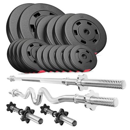 Set aus Verbundgewichten Langhantel Hop-Sport Premium 76kg