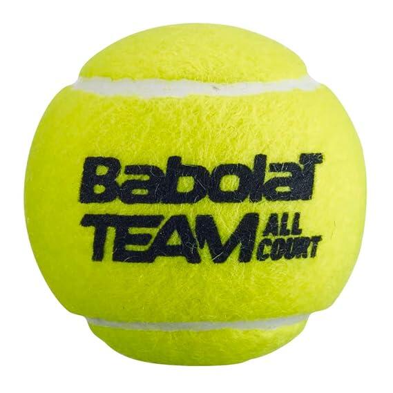 Babolat Team All Court Light Weight,Ideal for Longer Play, Tennis Ball (Pack of 3)