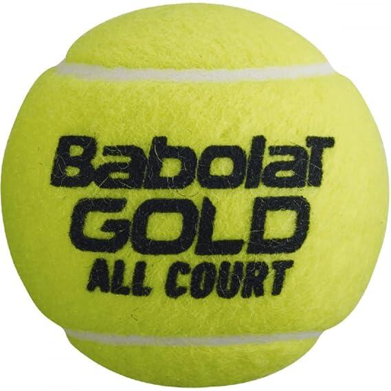 Babolat Gold All Court Light Weight,Ideal for Longer Play, Tennis Ball (Pack of 72)