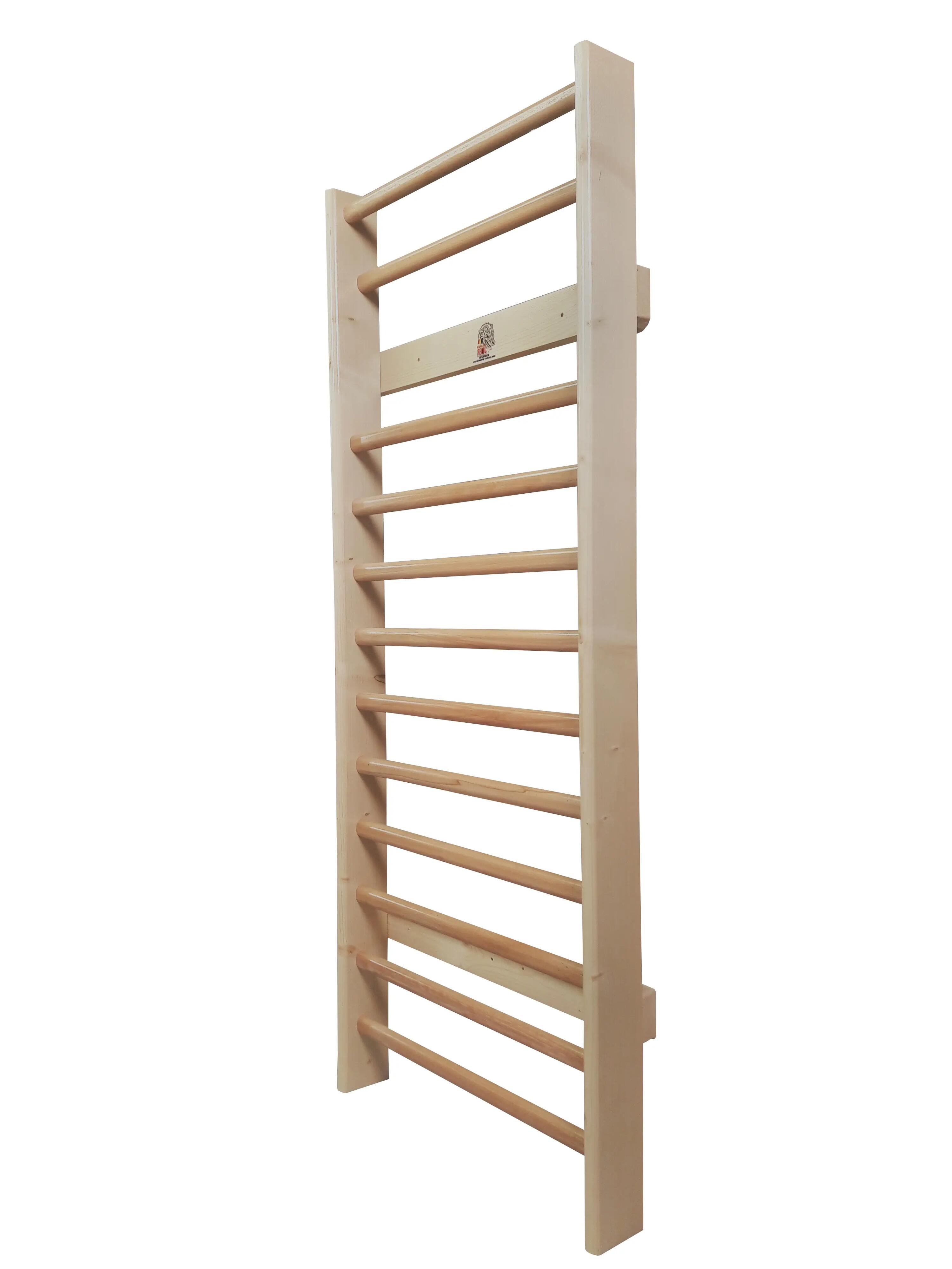 Spalier Gimnastica Standard, 200x90 cm, lacuit natur, 12 bare - M1209L 3/4