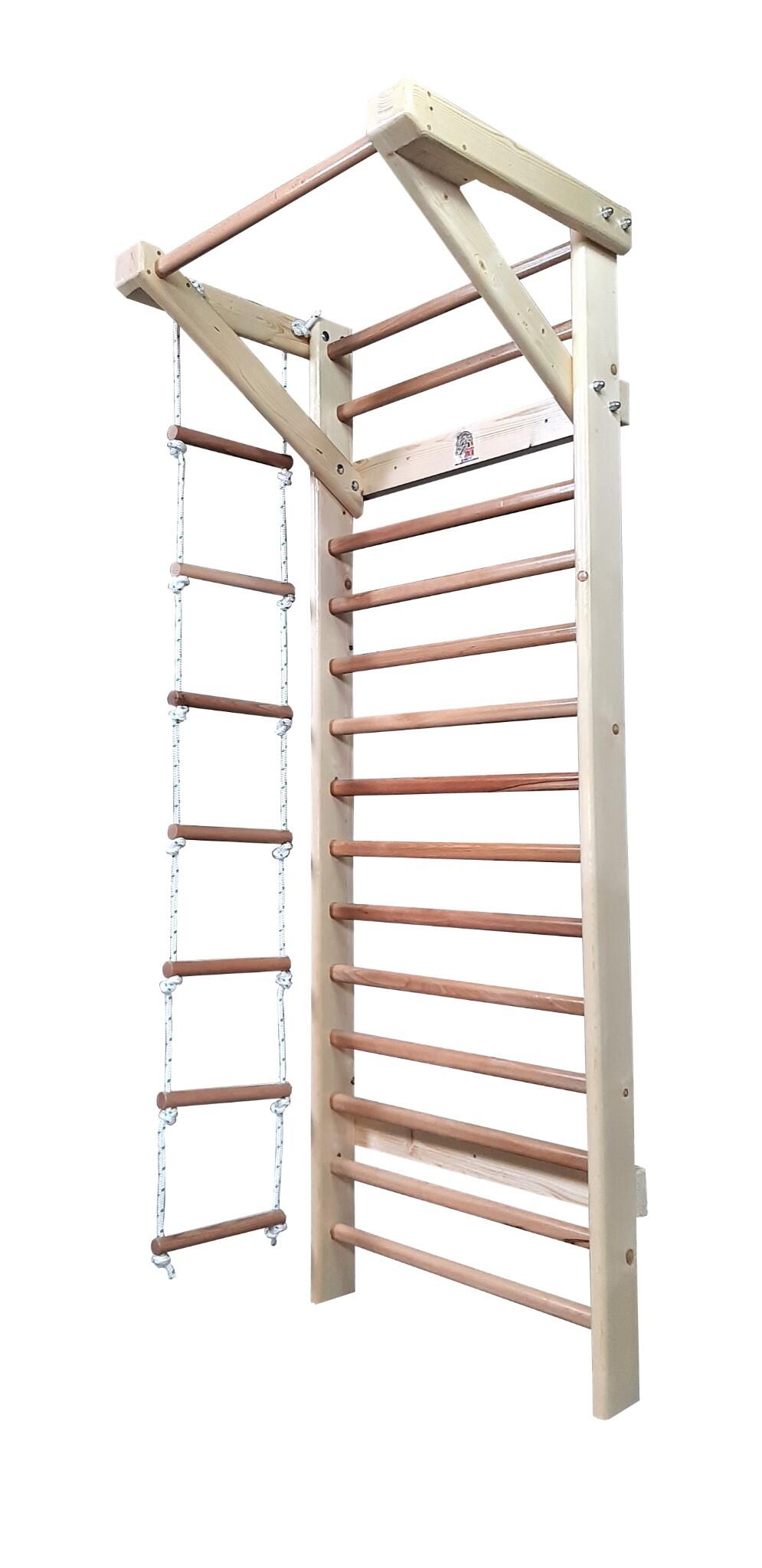 Spalier Gimnastica, 230x80 cm, Multifunctional, Lacuit Natur, 14 BARE - M7130L