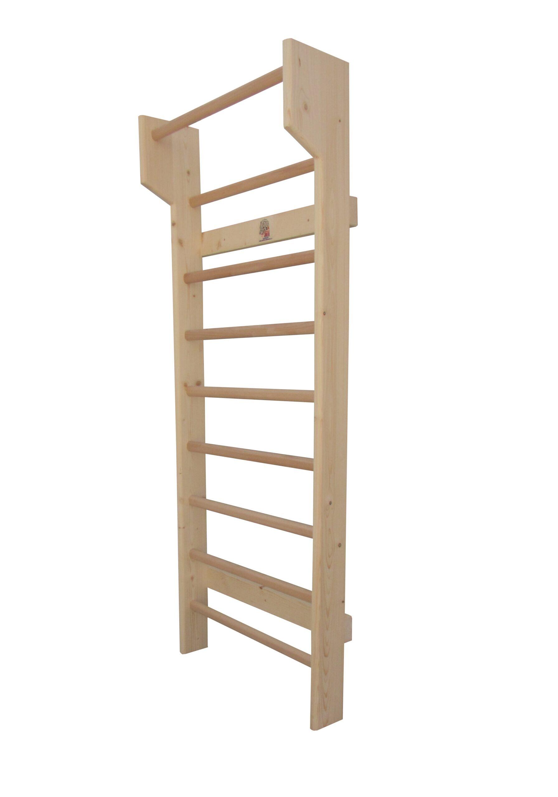 Spalier Gimnastica SCHROTH, 200x80 cm, Lacuit Natur, 9 Bare - M221L
