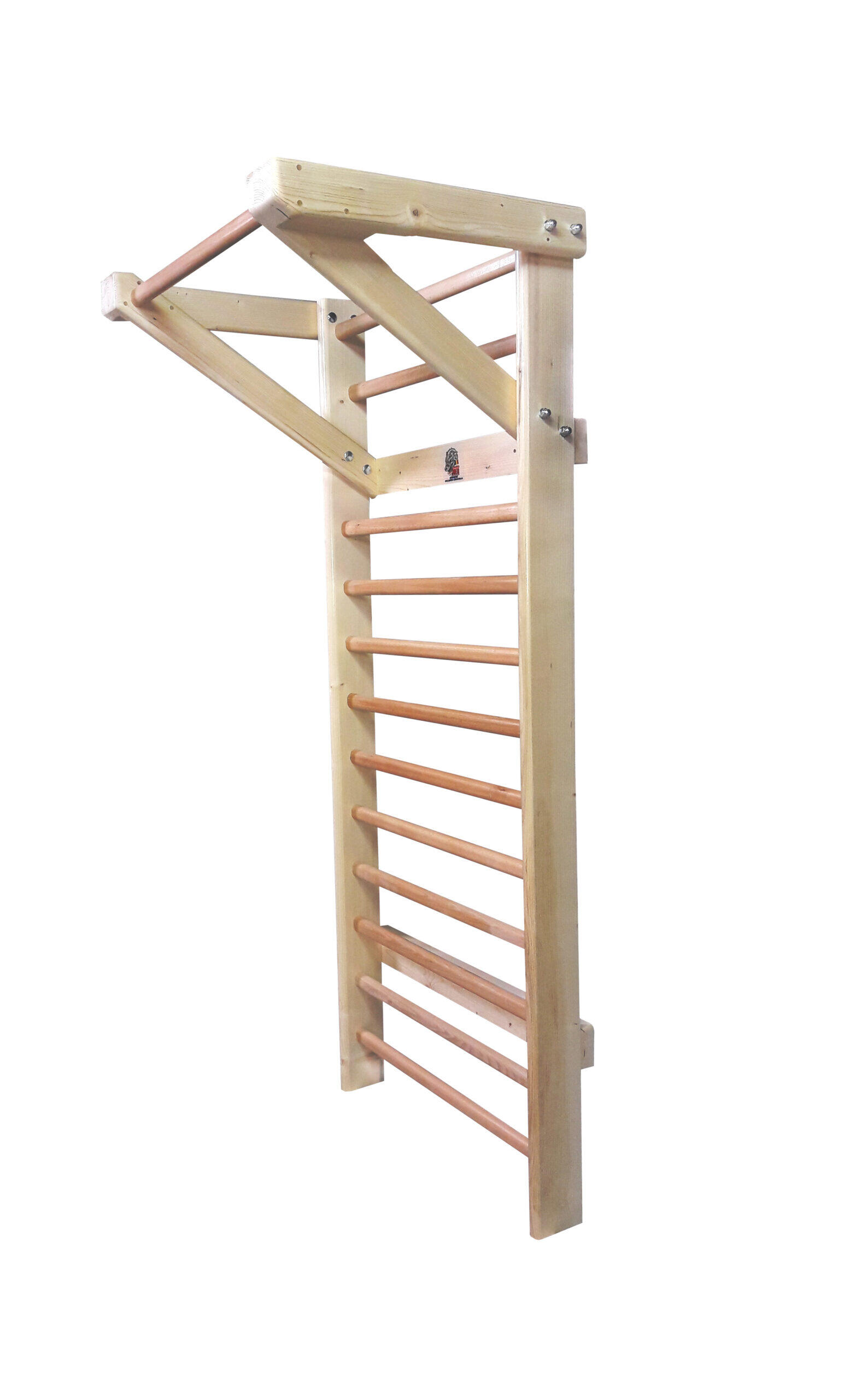Spalier Gimnastica Multifunctional, 200x80 cm, Lacuit Natur, 13 Bare - M7020L