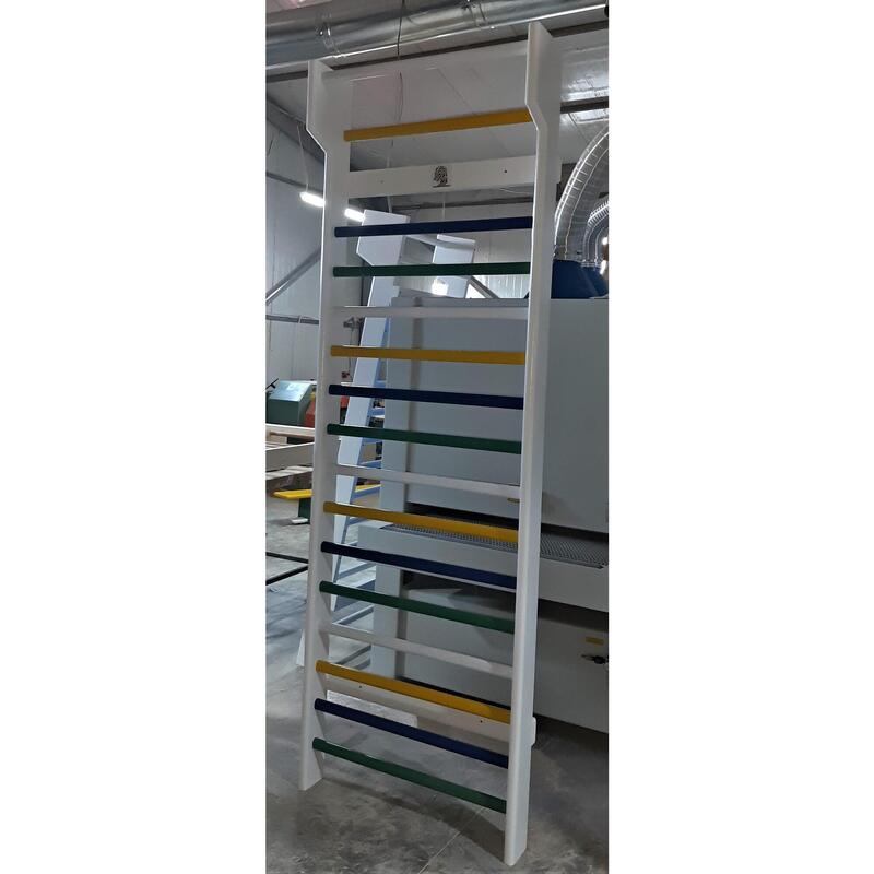 Spalier Gimnastica SCHROTH, 260x85 cm, lacuit natur, 16 bare - M2600L