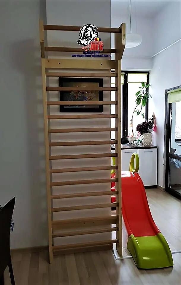 Spalier Gimnastica SCHROTH, 230x85 cm, lacuit natur, 14 bare - M23085L 3/3