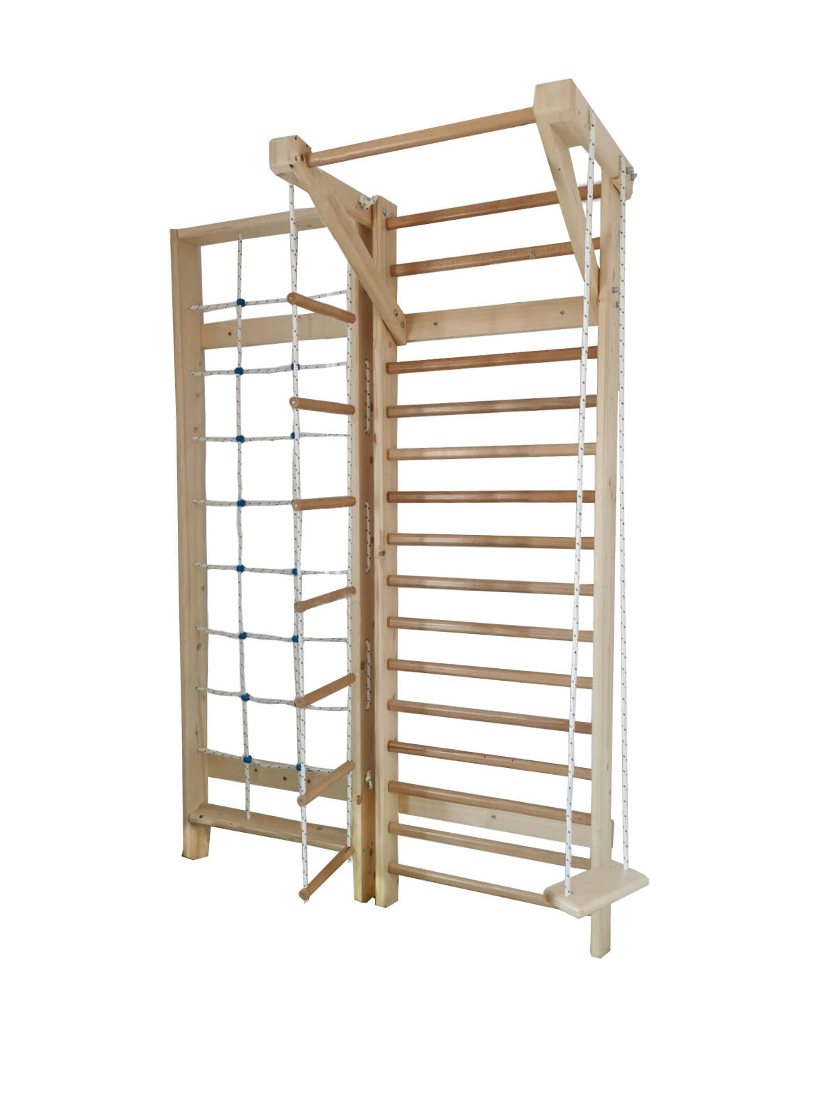 Spalier Gimnastica Multifunctional, 245x160 cm, Lacuit Natur, 15 BARE - M5450L