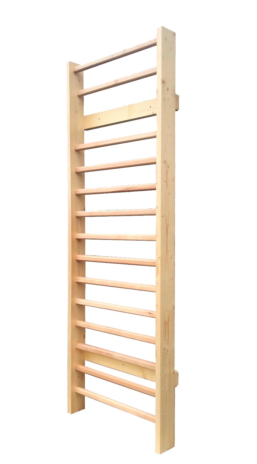 Spalier Gimnastica Standard, 230x90 cm, lacuit natur, 14 bare - M1309L