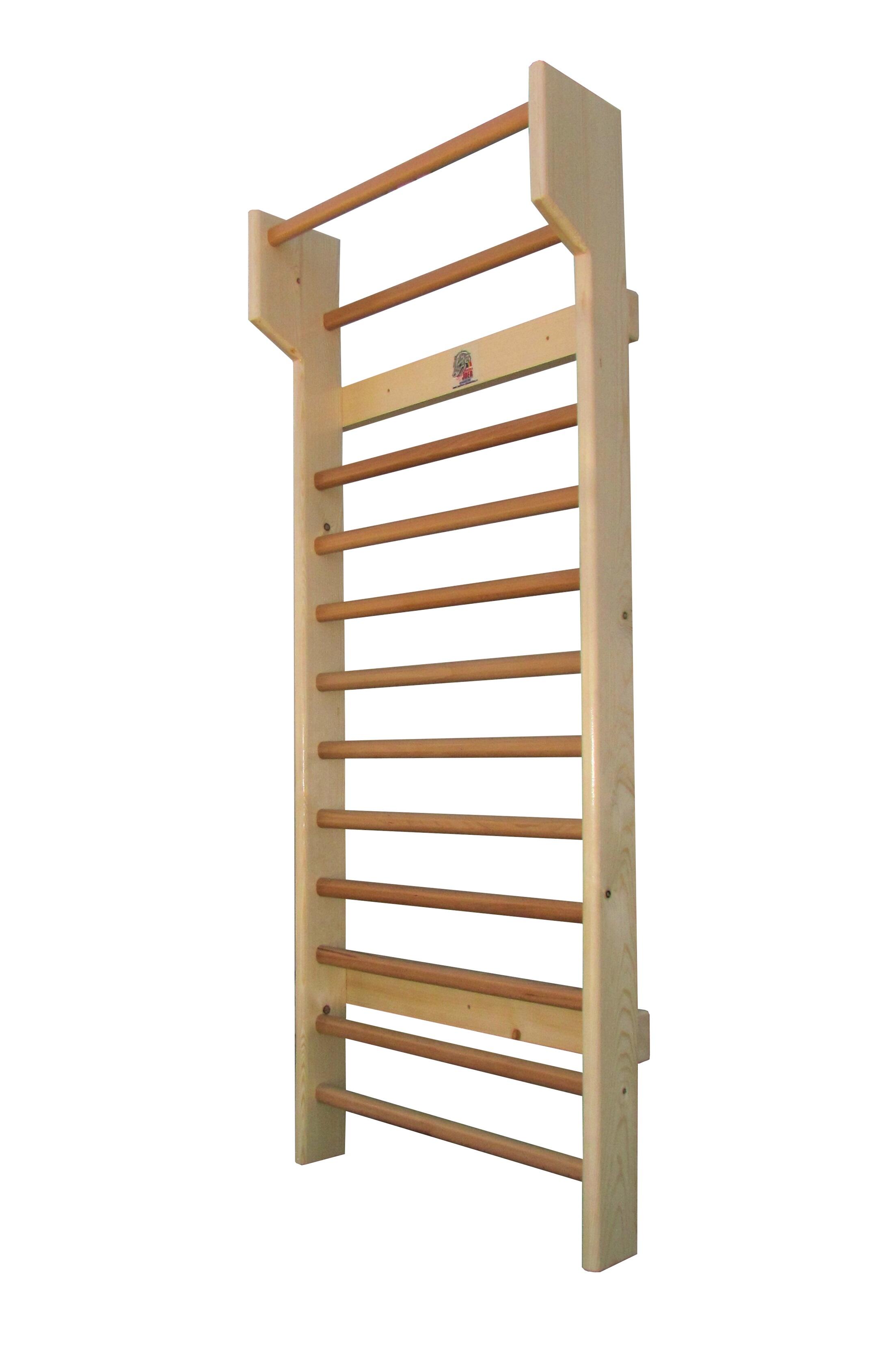 Spalier Gimnastica SCHROTH, 200x90 cm, lacuit natur, 12 bare - M2209L