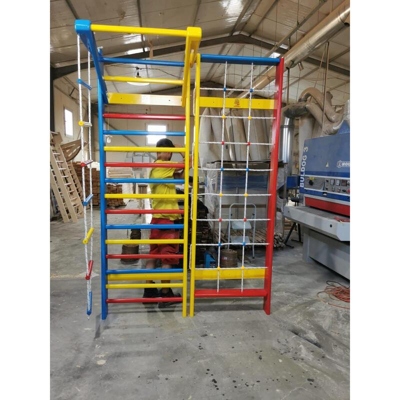 Spalier Gimnastica Multifunctional, 245x160 cm, Colorat, 15 BARE - M5450C4
