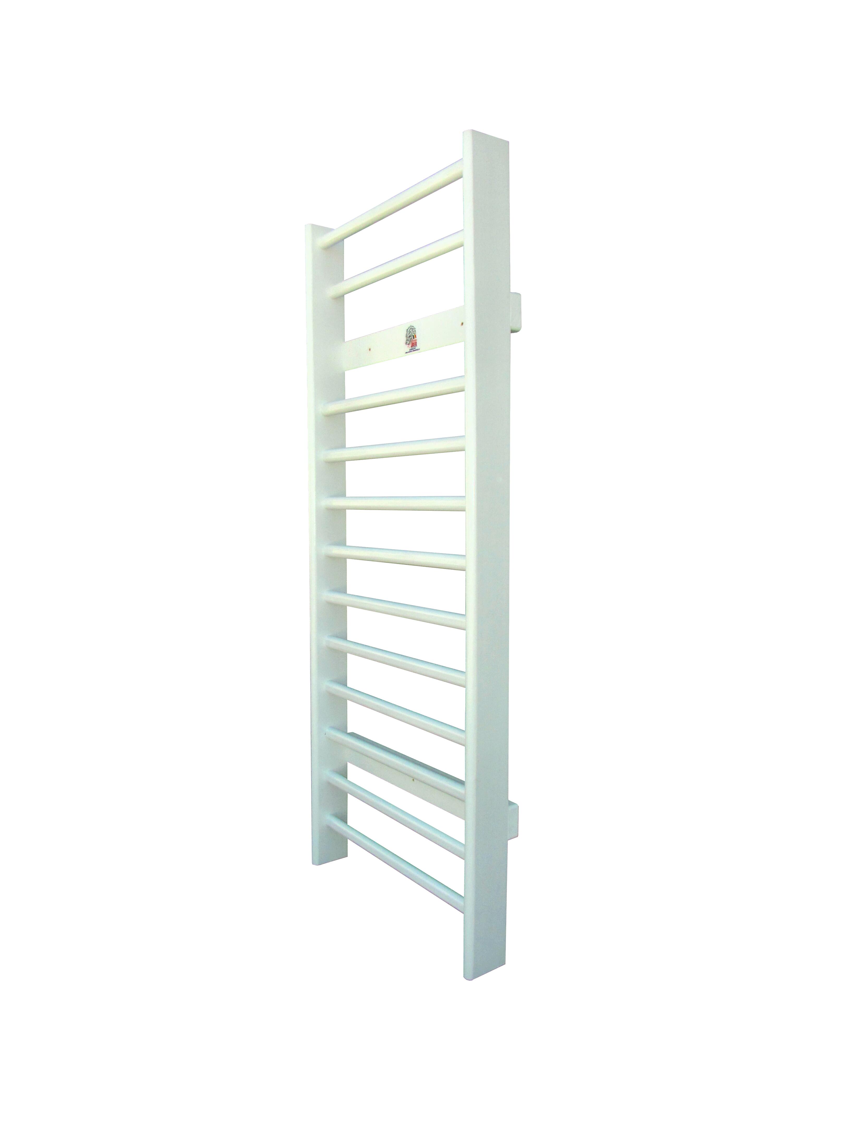 Spalier Gimnastica Standard, 200x80 cm, ALB, 12 bare - M120LA