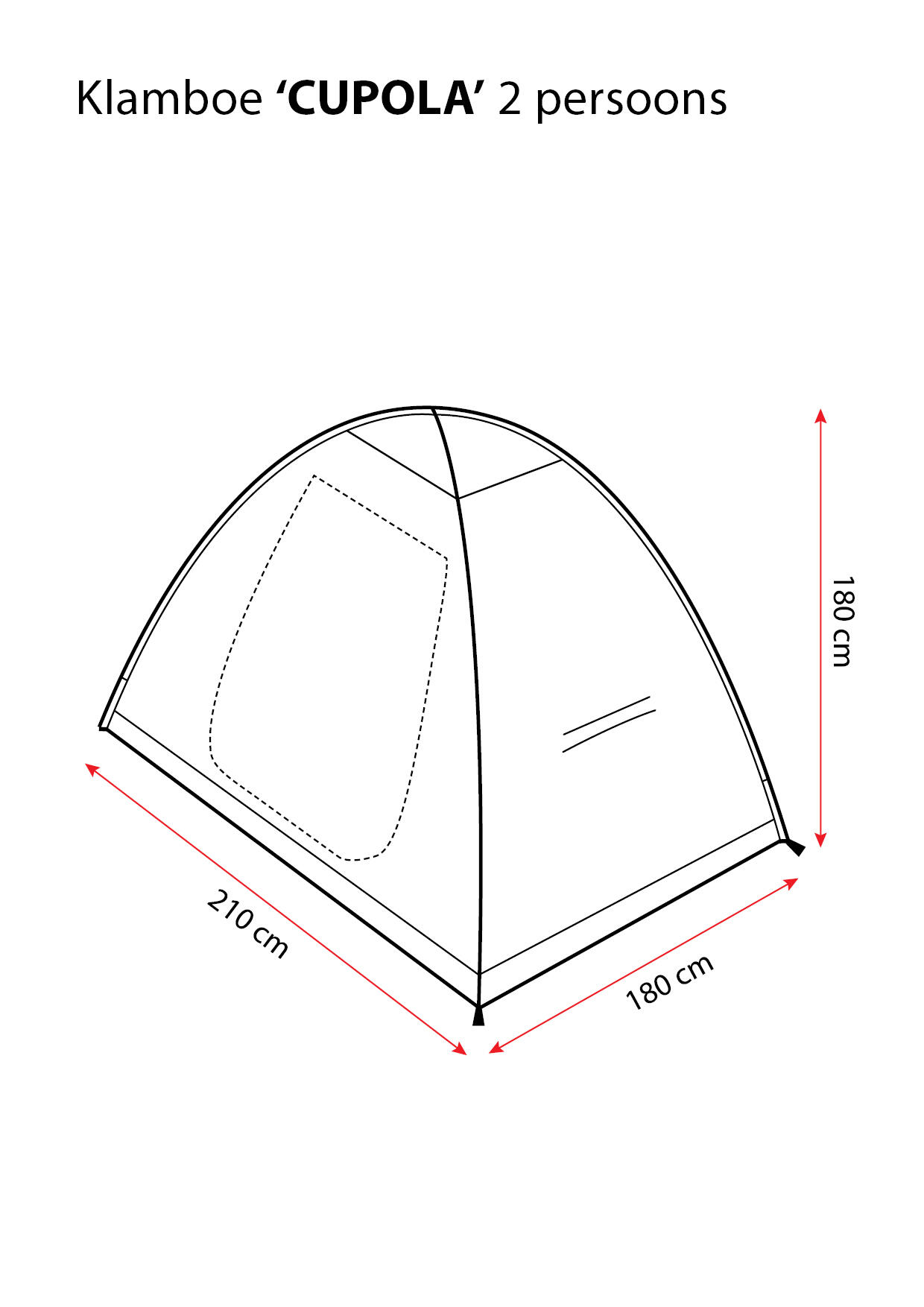 Tente moustiquaire Deconet Cupola II Blanc - L210xL180xH180cm 2/6