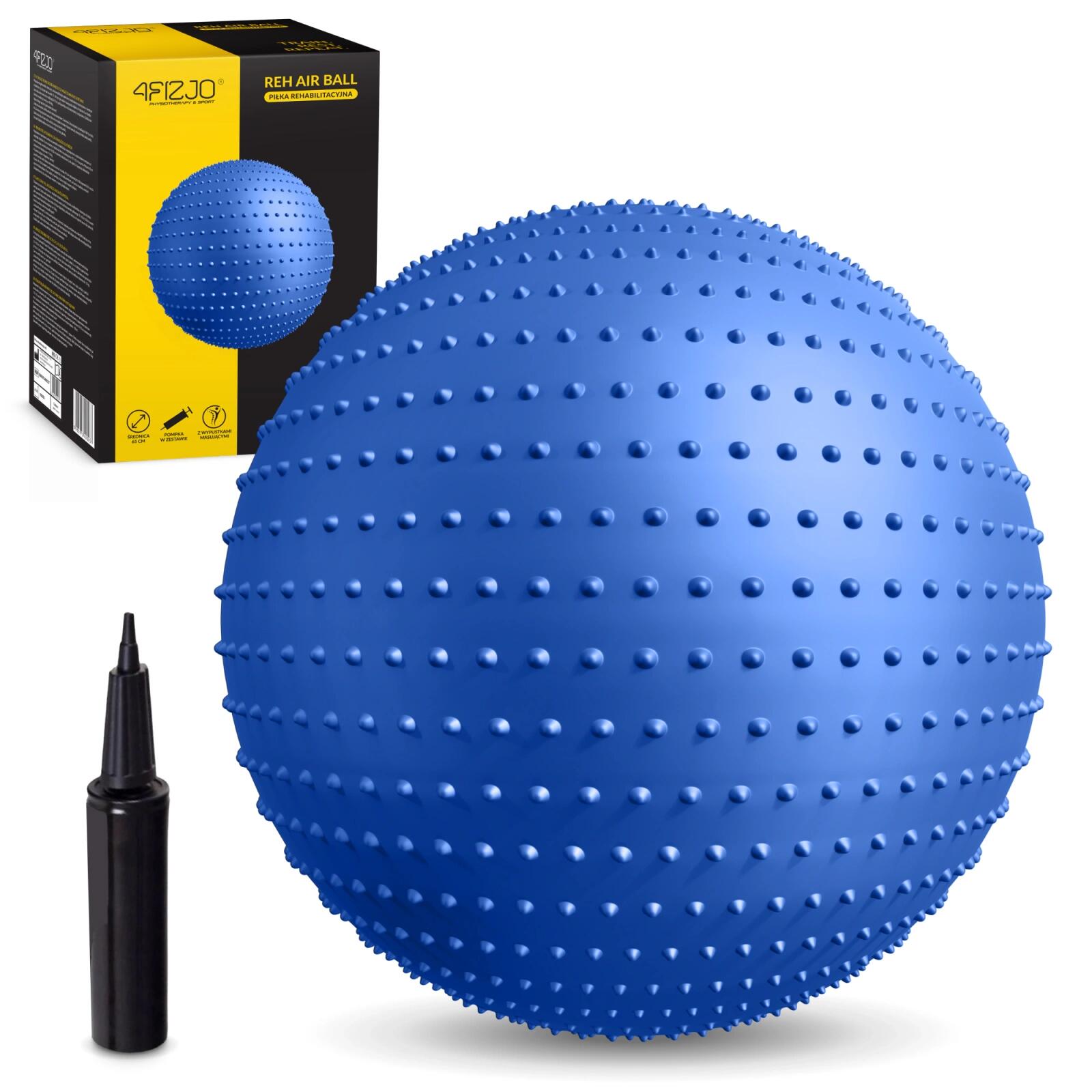 4FIZJO Nafukovací gymnastický míč s výstupky 65 cm