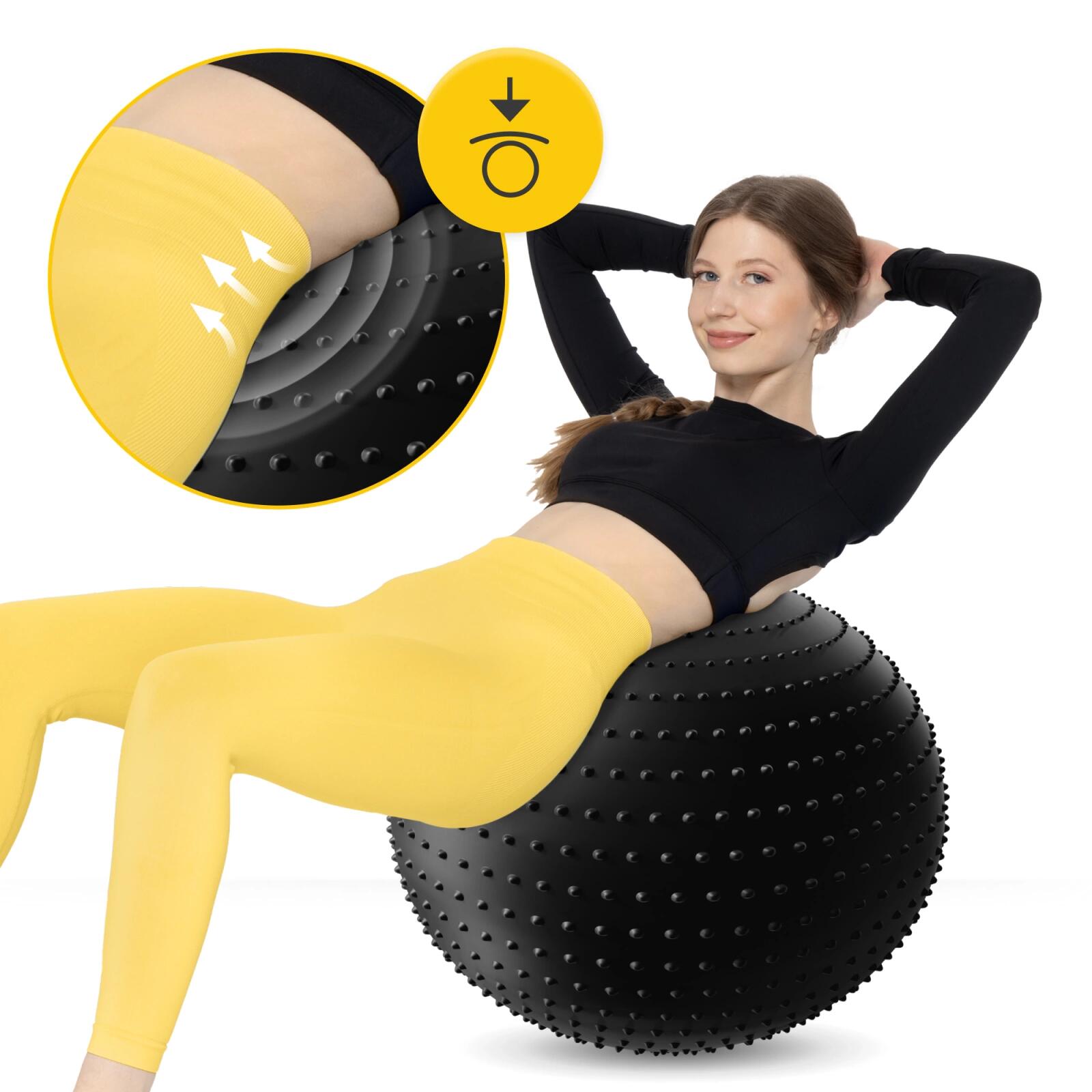Nafukovací gymnastický míč s výstupky 4FIZJO 65 cm 3/7