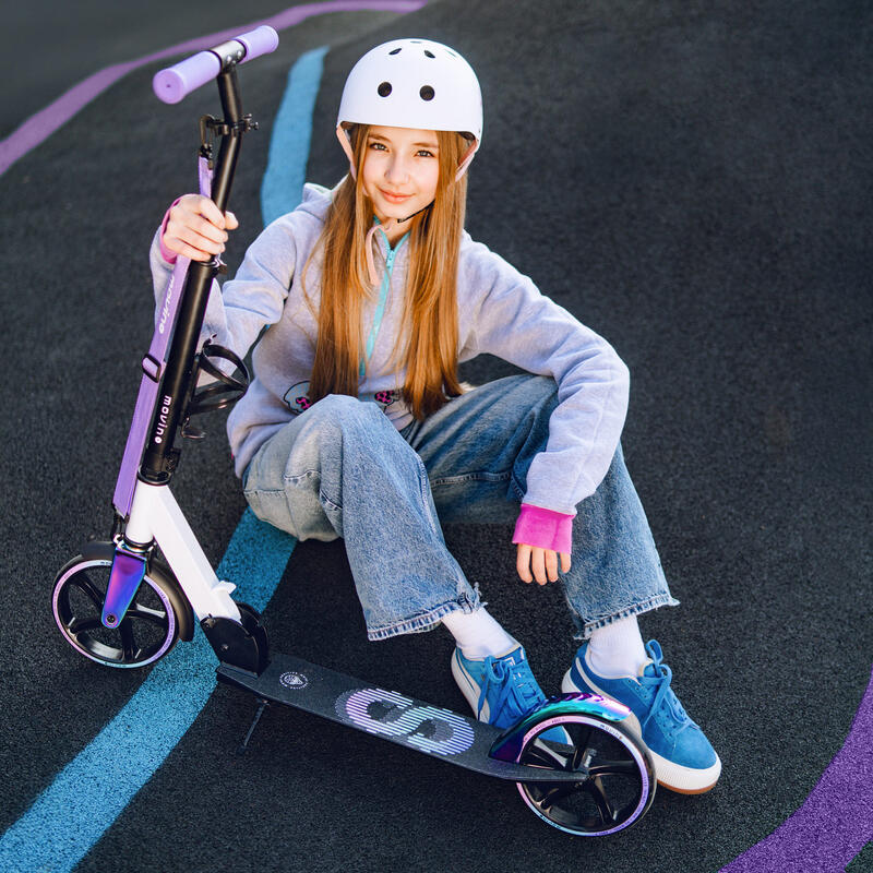 Scooter urbana Movino Infinity Rainbow para crianças, adolescentes e adultosy-90