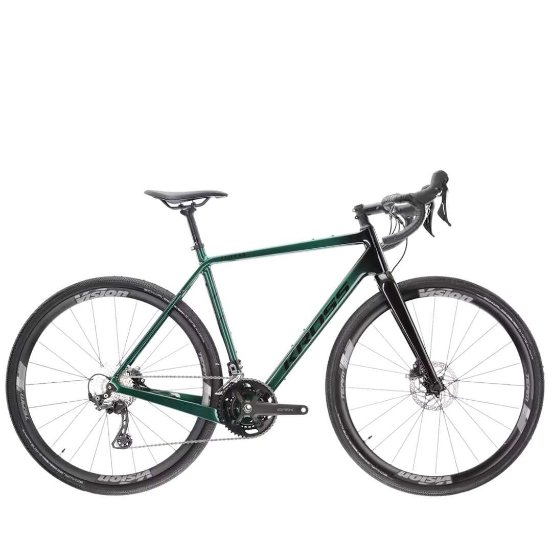 Kross Bikes - Second Life - Vélo De Route Kross Esker 8.0 Grx 11 L Carbon Gravel D'Occasion - Vélo Gravel - Vert - Grand - Decathlon