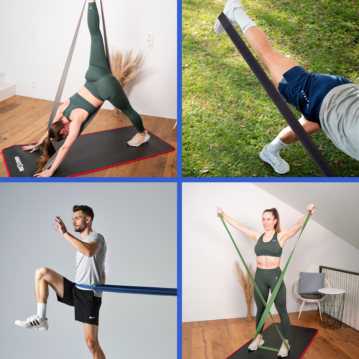 Gymnastikband Stoff mit Fitness E-Book- Umweltfreundlich - mit Verstellschnalle 5/7