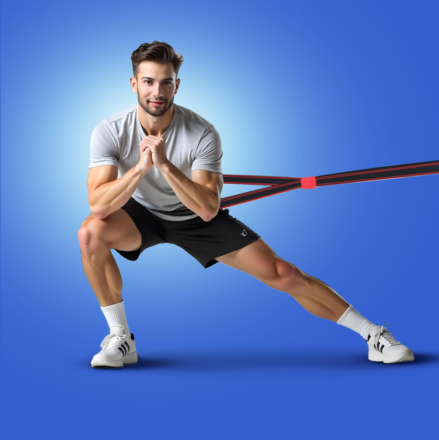 Gymnastikband Stoff mit Fitness E-Book- Umweltfreundlich - mit Verstellschnalle 6/7
