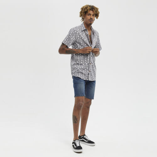 Camisa manga corta Hydroponic charcoal estampada 5/7