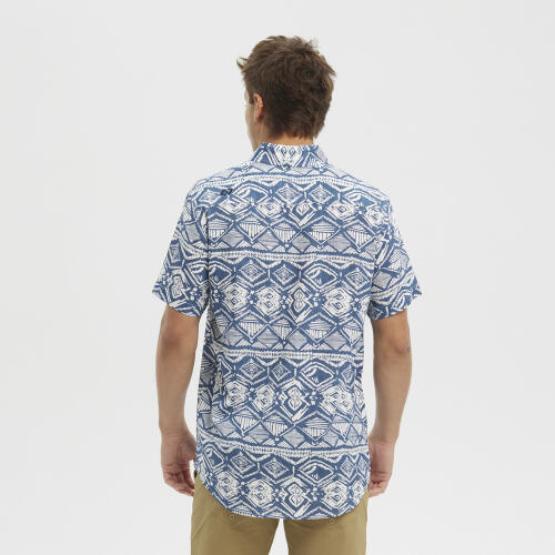 Camisa manga corta Hydroponic Azul estampada 2/6
