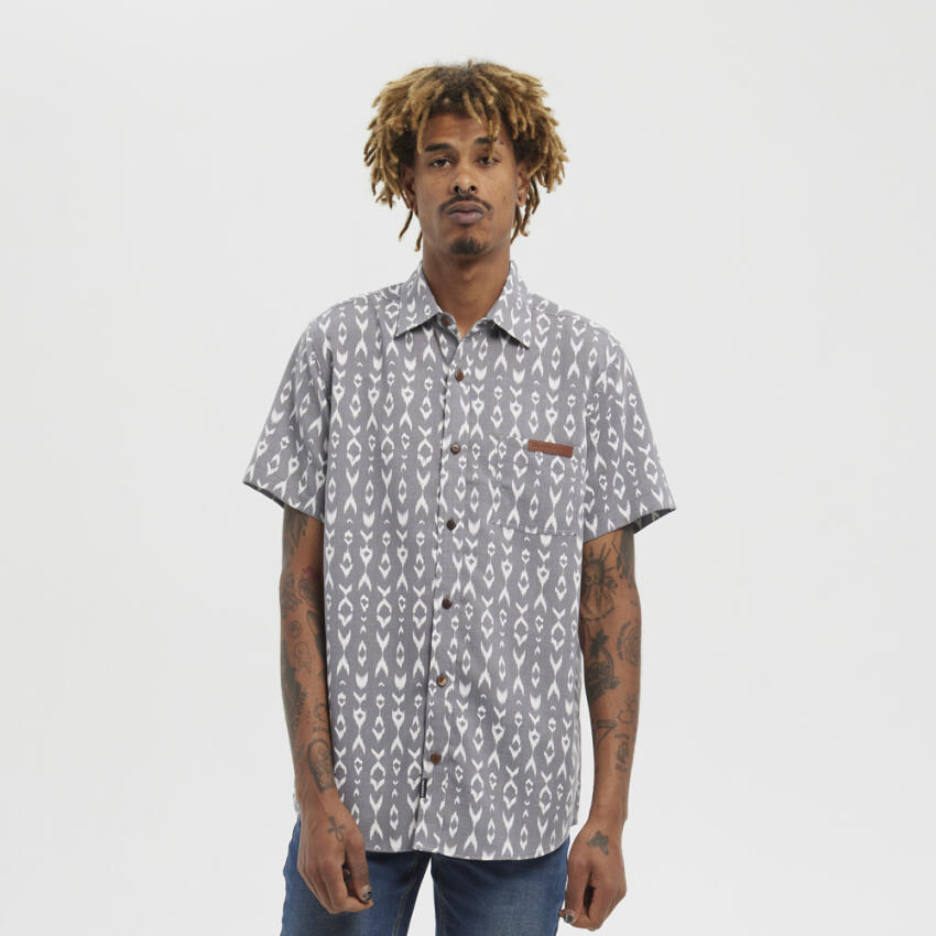 HYDROPONIC Camisa manga corta Hydroponic charcoal estampada