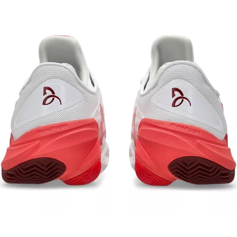 Tênis Asics Court FF 3 Novak Clay Branco Vermelho 2/5